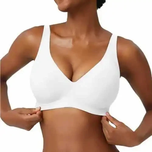 Seamless Leopard Print Wireless Bra