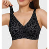 Seamless Leopard Print Wireless Bra