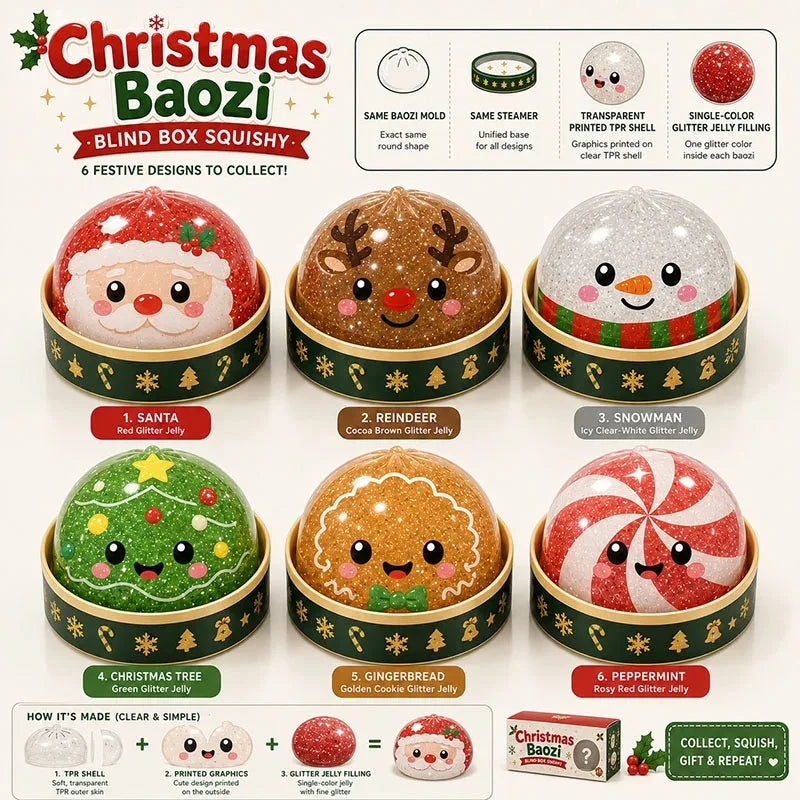 Festive Dumpling Squeeze Toy