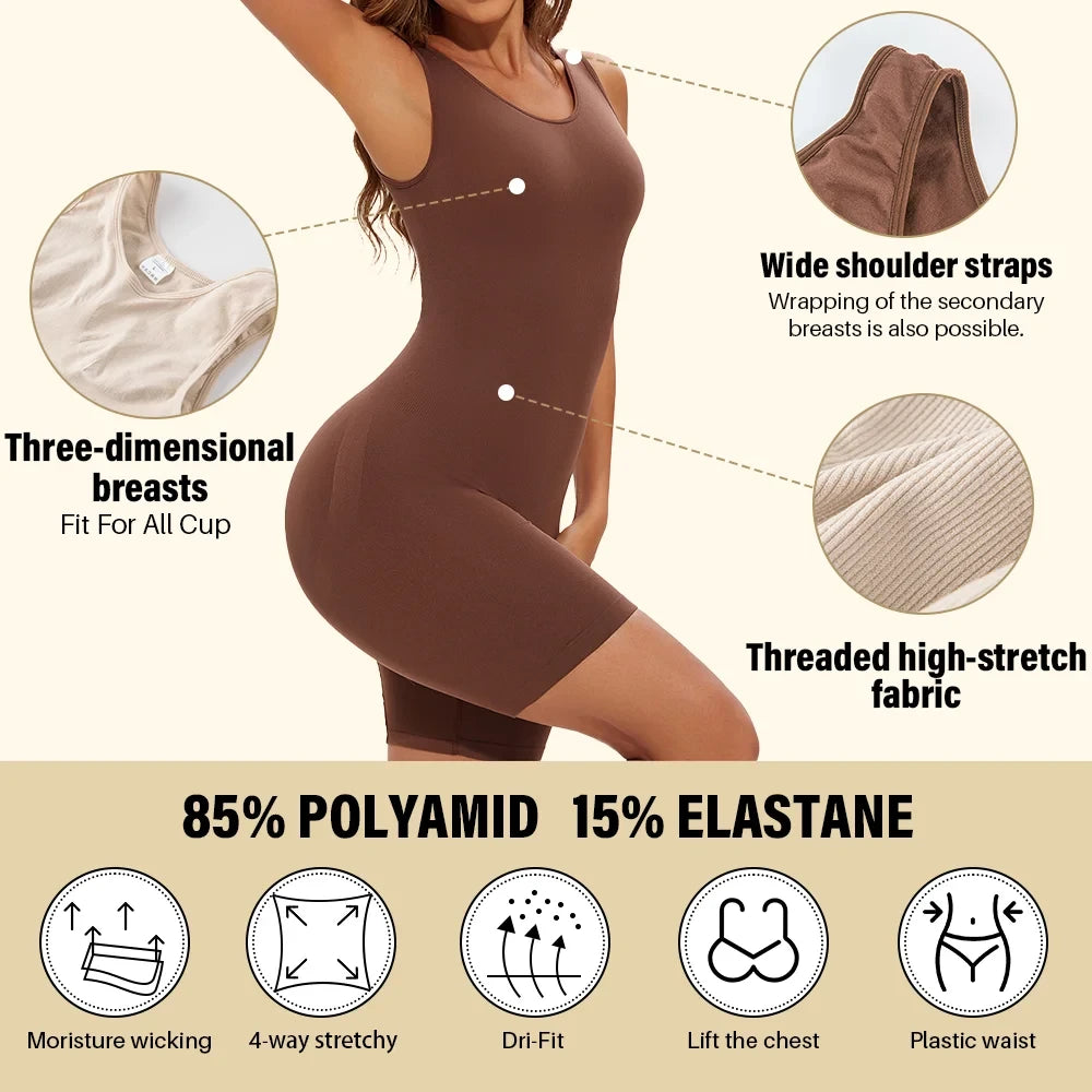 Seamless Full Coverage Shapewear Bodysuit