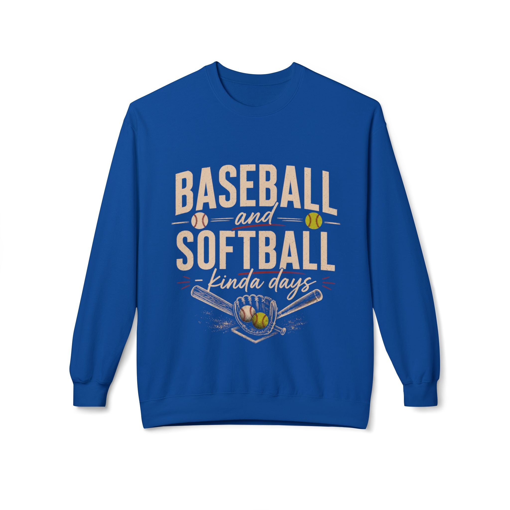 Baseball and Softball Kinda Days Sweatshirt, Sports Mom Sweatshirt, Sports Dad Sweatshirt, Grandparent Sweatshirt