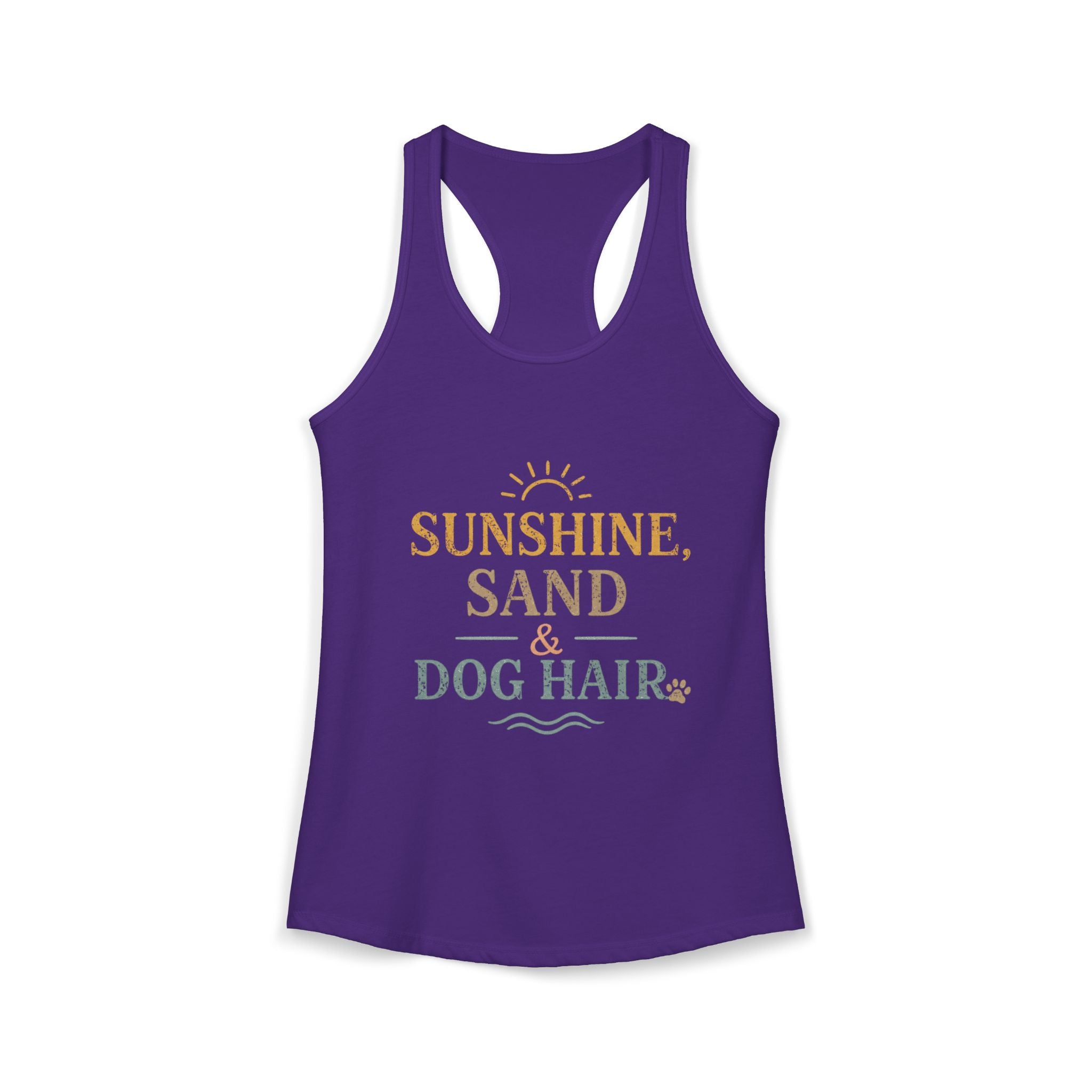 Women's Ideal Racerback Tank | Dog and beach themed tanks