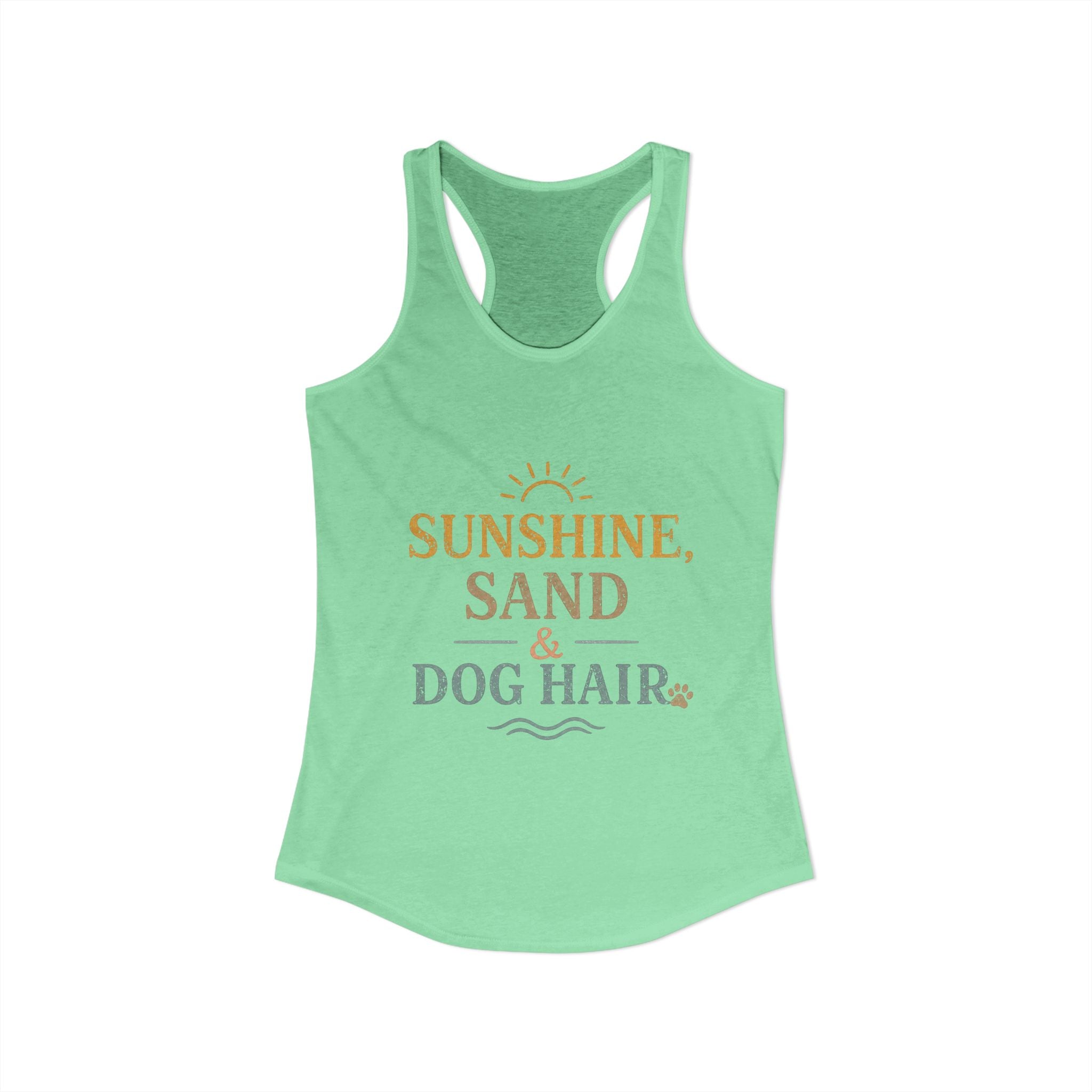 Women's Ideal Racerback Tank | Dog and beach themed tanks