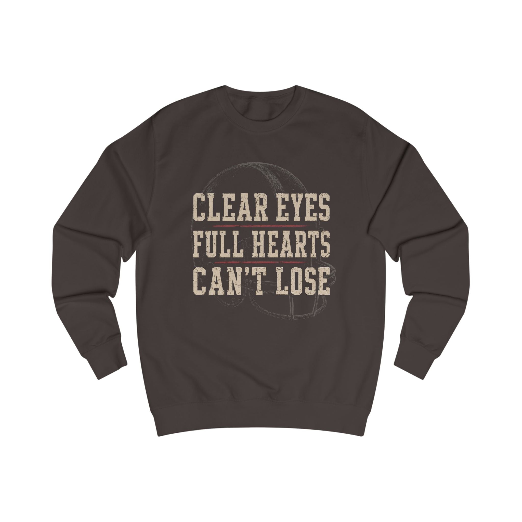 Football Family Sweatshirt, Clear Eyes Full Hearts Can't Lose Crewneck, Friday Night Football Shirt, Football Mom Dad Grandparents Gift