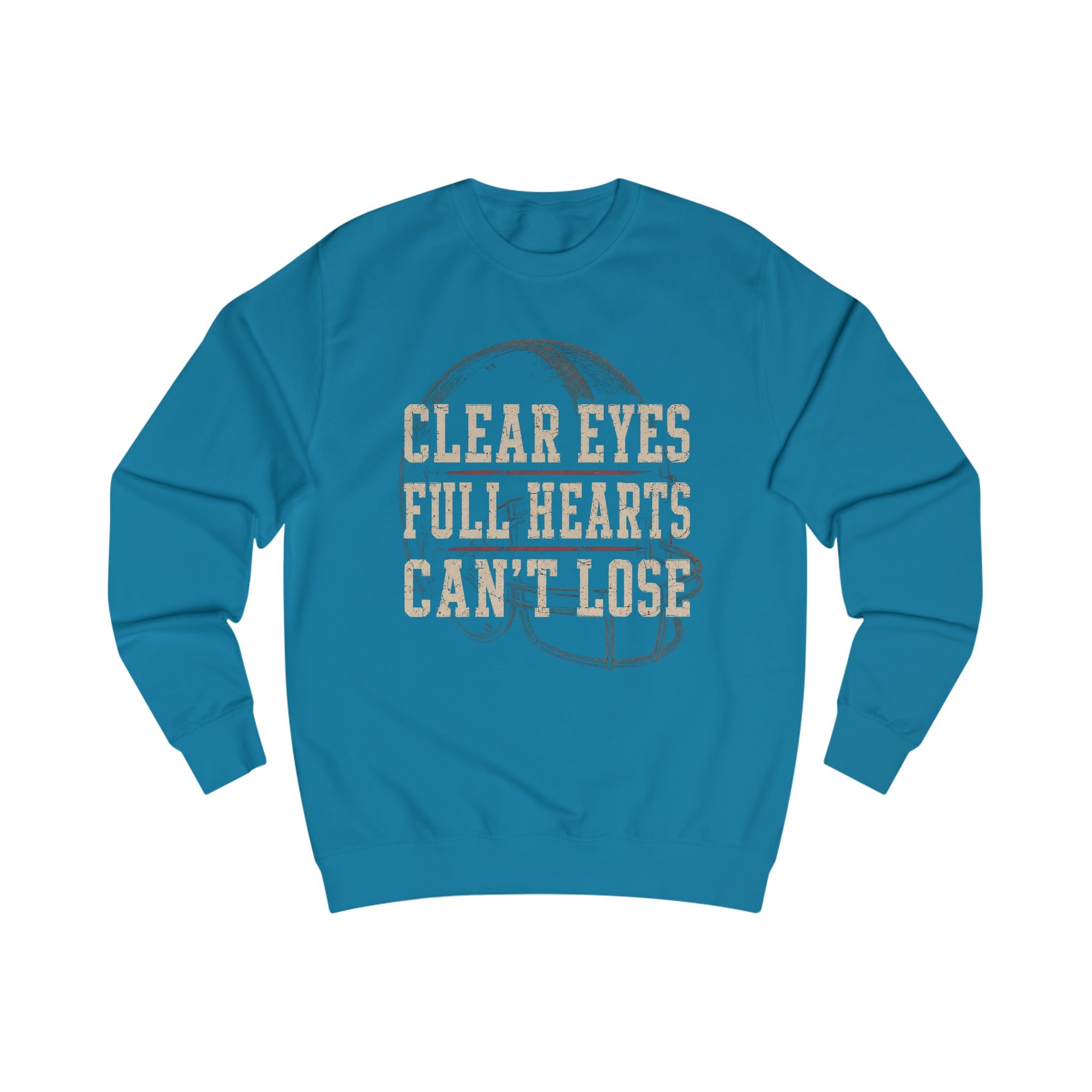 Football Family Sweatshirt, Clear Eyes Full Hearts Can't Lose Crewneck, Friday Night Football Shirt, Football Mom Dad Grandparents Gift