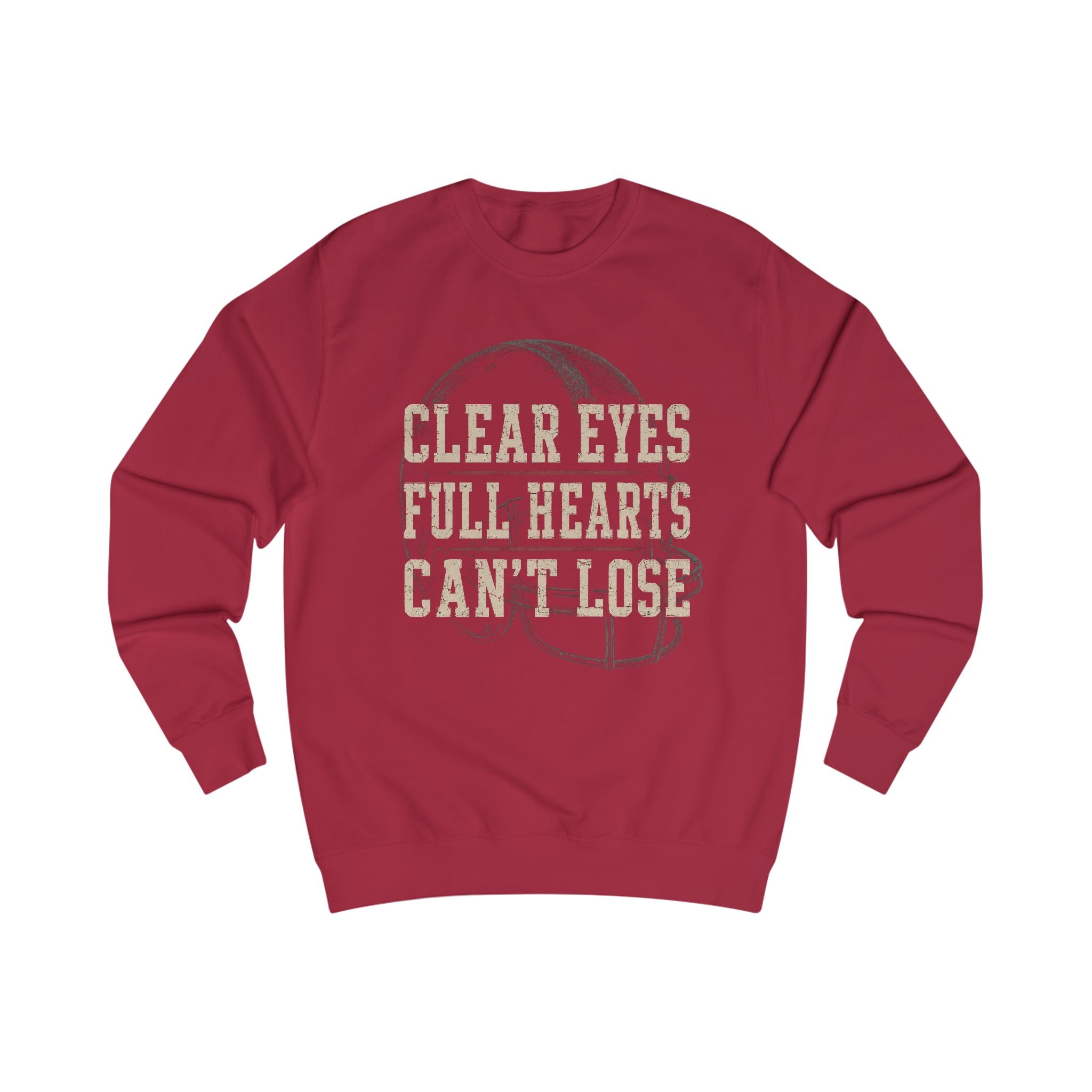 Football Family Sweatshirt, Clear Eyes Full Hearts Can't Lose Crewneck, Friday Night Football Shirt, Football Mom Dad Grandparents Gift
