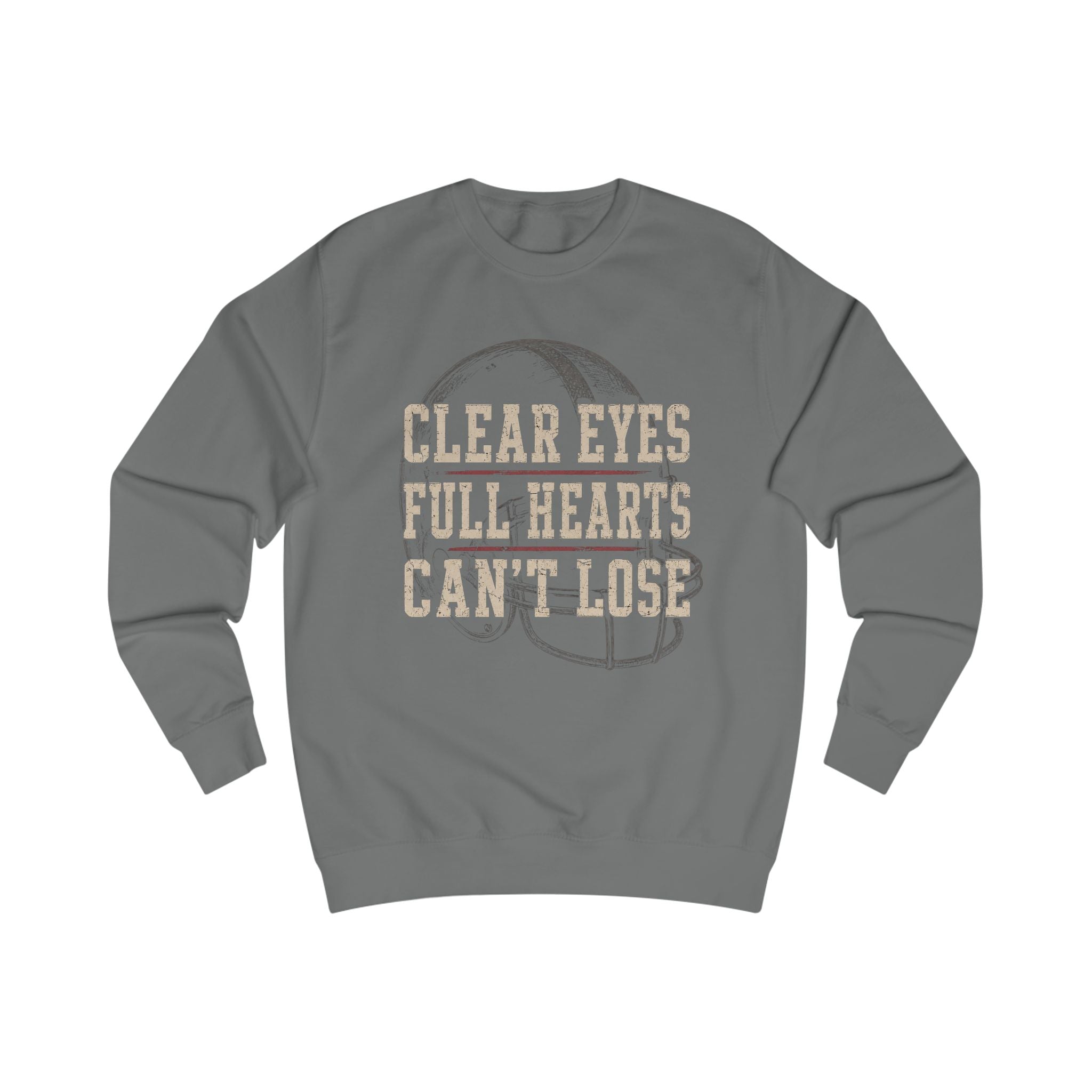 Football Family Sweatshirt, Clear Eyes Full Hearts Can't Lose Crewneck, Friday Night Football Shirt, Football Mom Dad Grandparents Gift