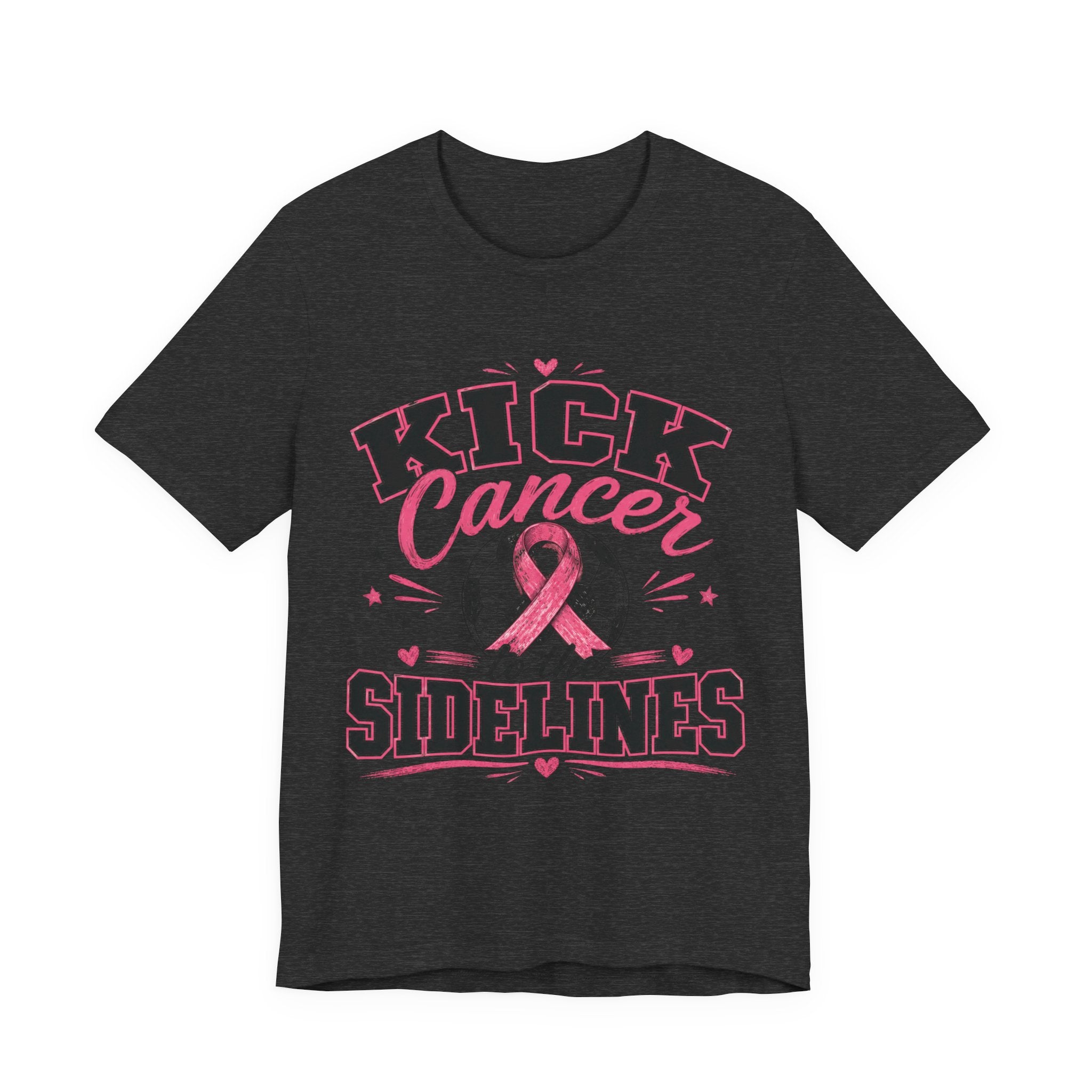 Kick Cancer to the Sidelines Soccer Shirt | Breast Cancer Awareness Tee | Pink Out Soccer Game Shirt | October Awareness Gift