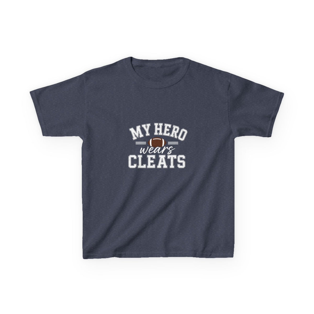 My Hero Wears Cleats Shirt | Kids Football Shirt | Little Brother Football Shirt | Little Sister Football Shirt | Sibling Shirt