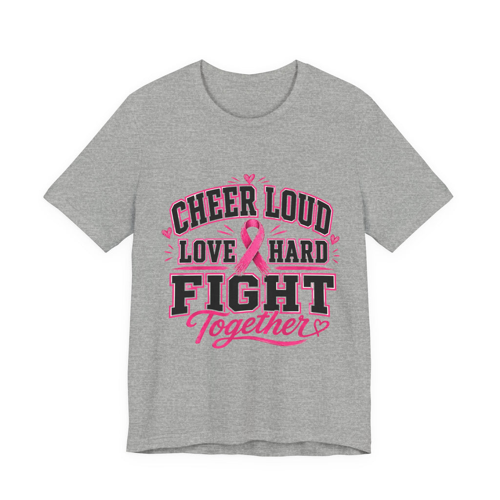 Breast Cancer Awareness Sports Mom Tee, Pink Ribbon Football Game Shirt, Team Spirit Cancer Support Shirt, October Pink Out Tee