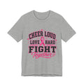 Breast Cancer Awareness Sports Mom Tee, Pink Ribbon Football Game Shirt, Team Spirit Cancer Support Shirt, October Pink Out Tee