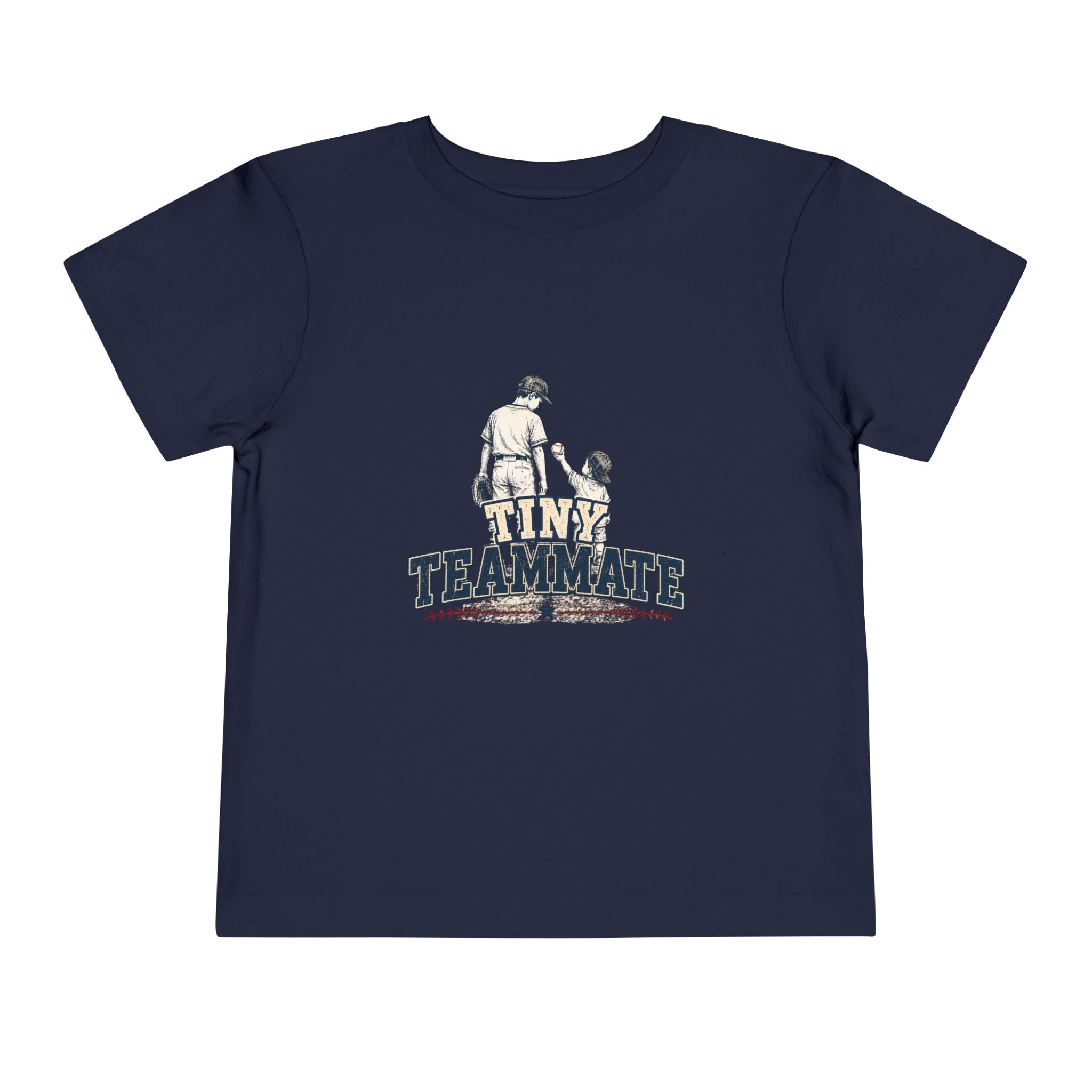 Tiny Teammate Baseball Toddler Short Sleeve Tee | Kids Sports Shirt