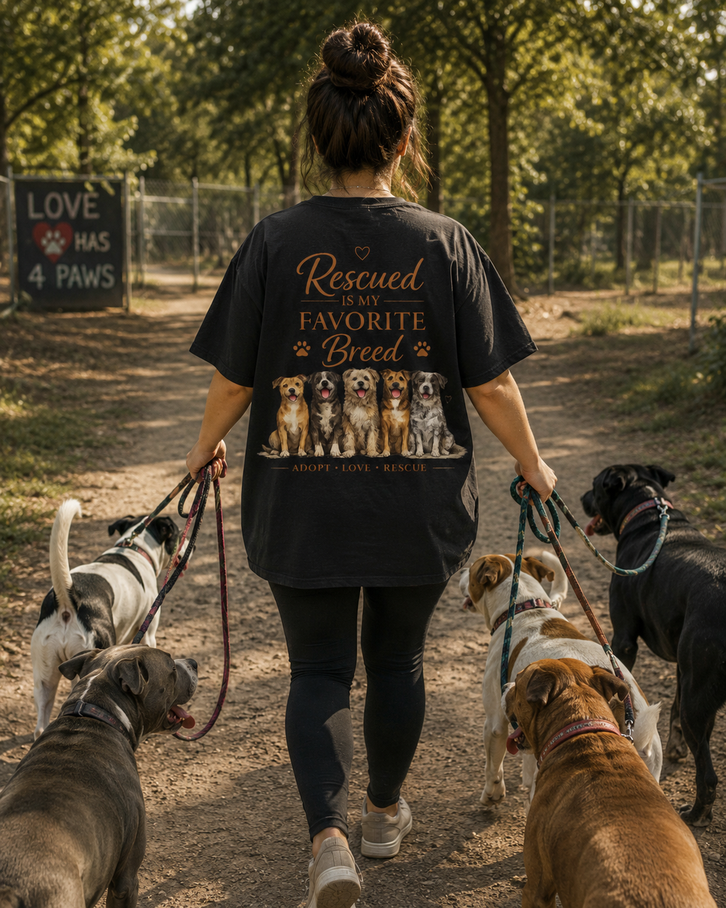 Rescue Is My Favorite Breed T-Shirt | Rescue Dog Tee