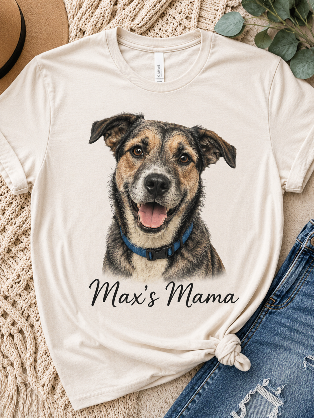 Dog Mom Customizable Shirt | Personalized Dog Mom Tee