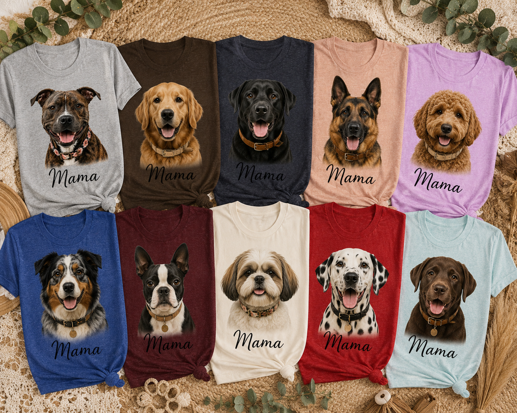 Dog Mom Customizable Shirt | Personalized Dog Mom Tee