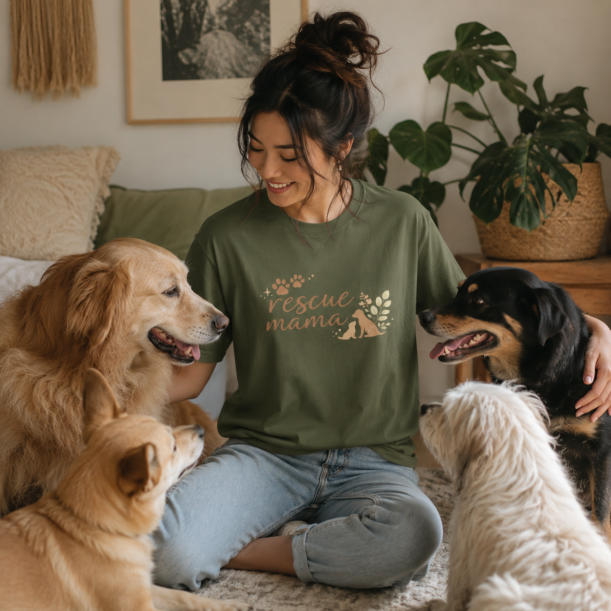 Rescue Mama Shirt | Dog Mom Shirt