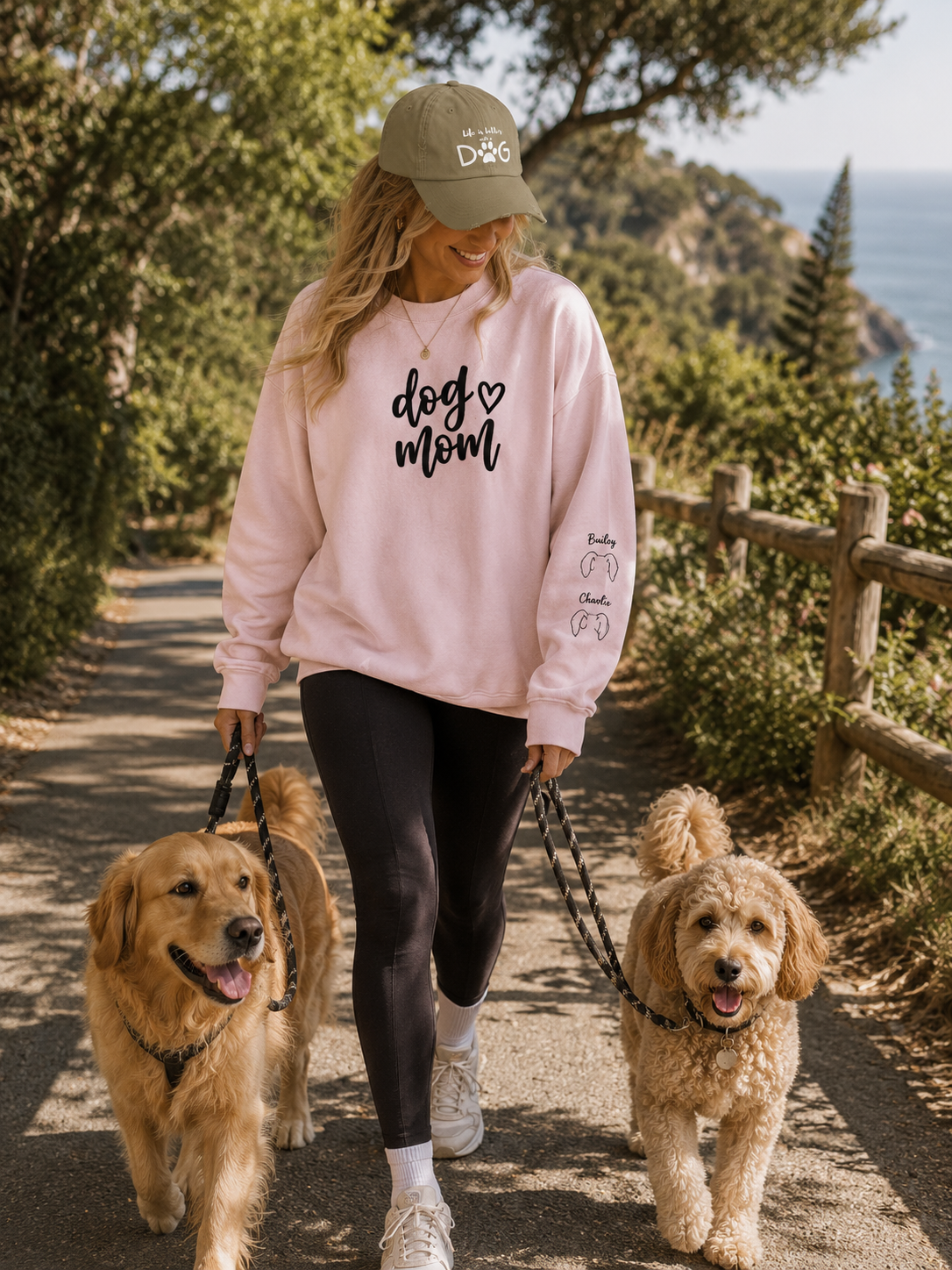 Life is Better DOG cap | Paw Print Baseball Hat | Distressed Dog Lover Hat
