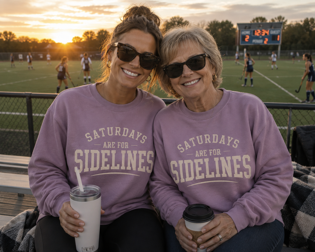 Saturdays Are For Sidelines Sweatshirt, Sports Mom Sweatshirt, Football Mom | Soccer Mom, Baseball Mom, Field Hockey Mom, Sports Parent Gift