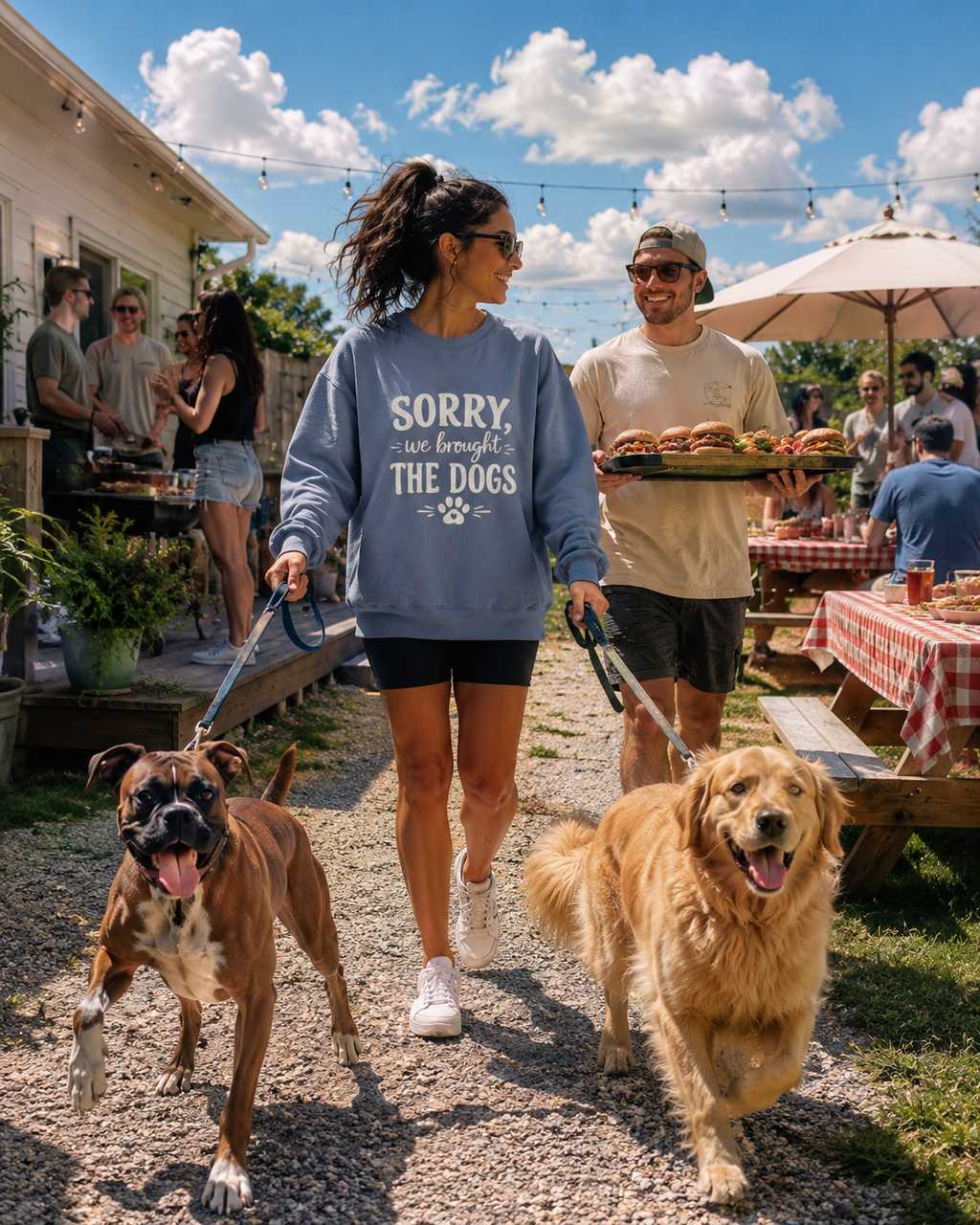 Sorry We Brought The Dogs Sweatshirt, Funny Dog Humor Sweatshirt, Dog Mom Sweatshirt, Dog Dad Sweatshirt