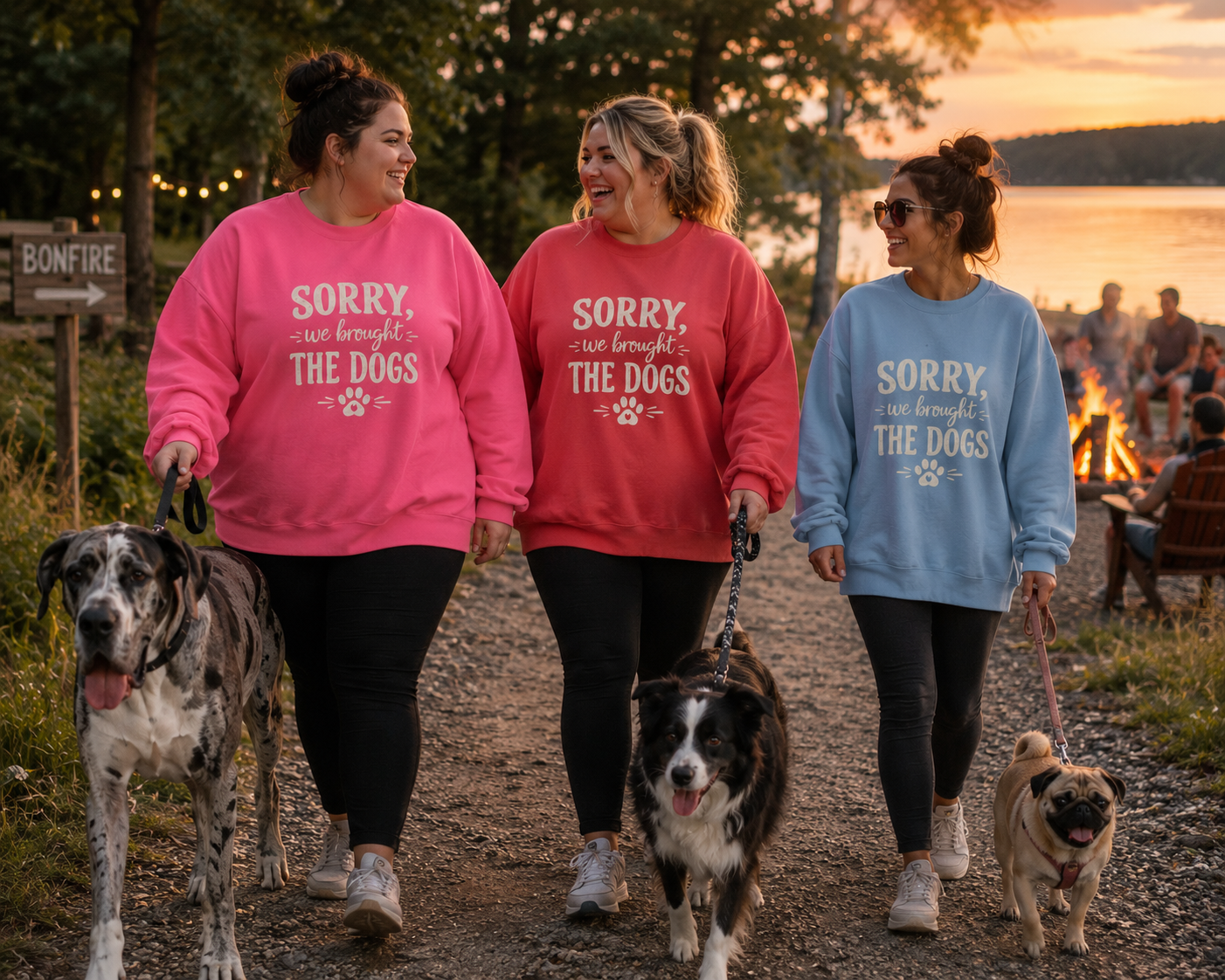 Sorry We Brought The Dogs Sweatshirt, Funny Dog Humor Sweatshirt, Dog Mom Sweatshirt, Dog Dad Sweatshirt