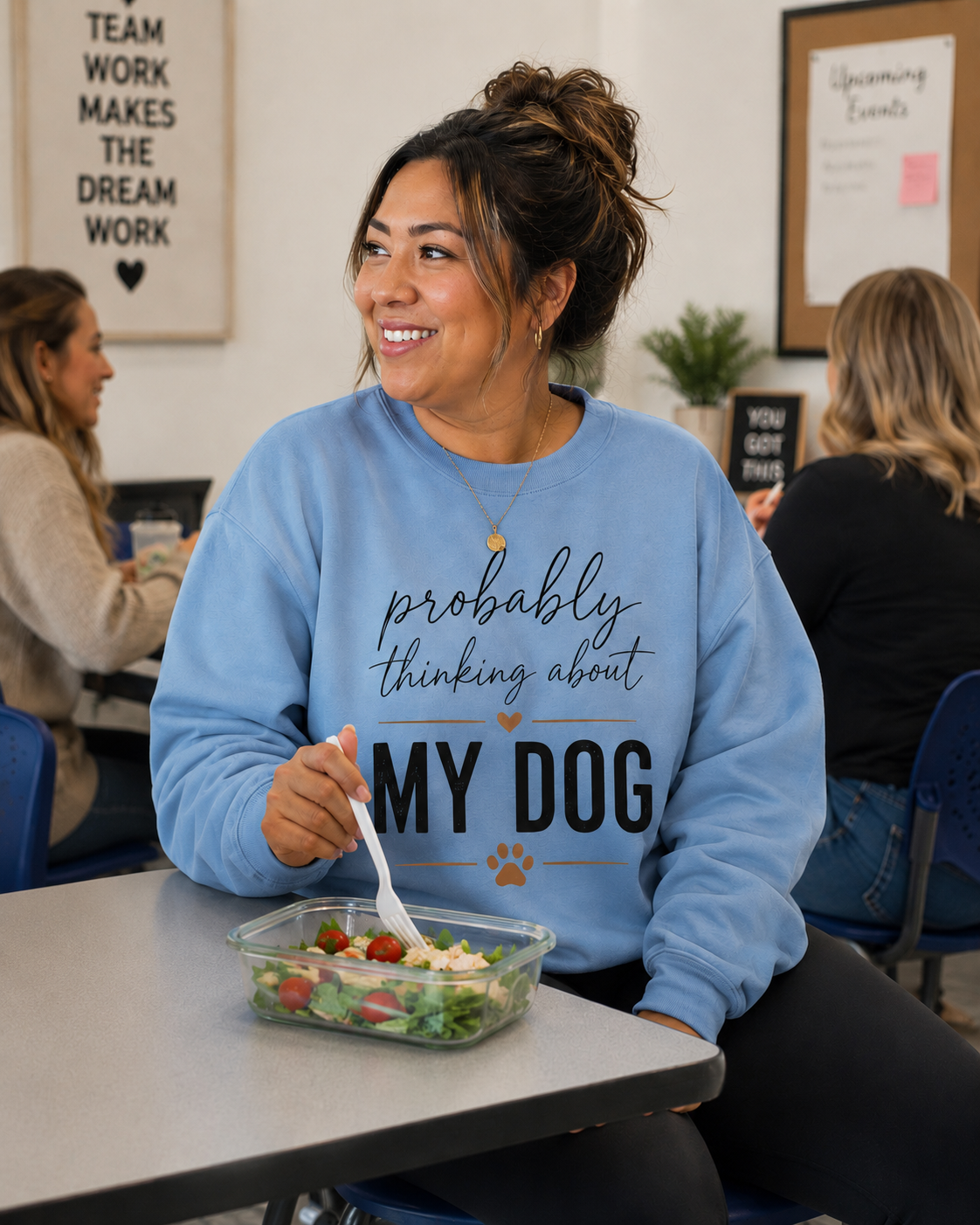 Probably Thinking About My Dog Sweatshirt, Funny Dog Mom Sweatshirt, Dog Lover Gift, Cozy Pet Owner Crewneck, Gift for Dog Mom