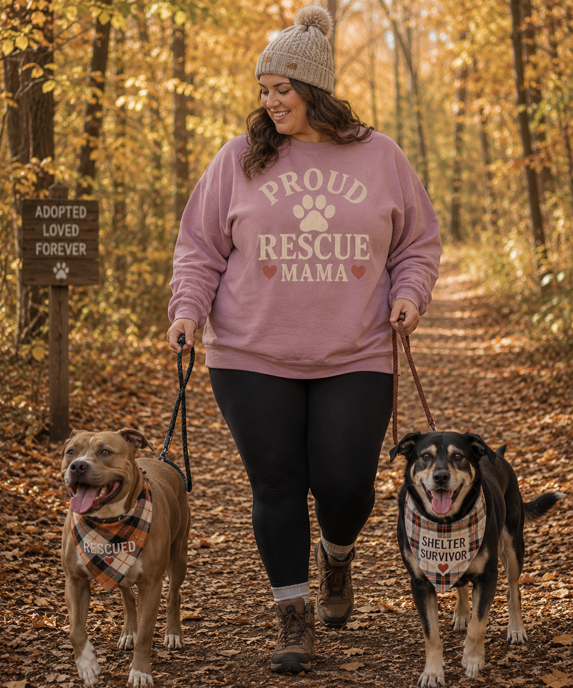 Proud Rescue Mama Sweatshirt, Rescue Dog Mom Crewneck, Shelter Dog Mom Gift, Vintage Dog Lover Sweatshirt, Adopt Don't Shop Gift
