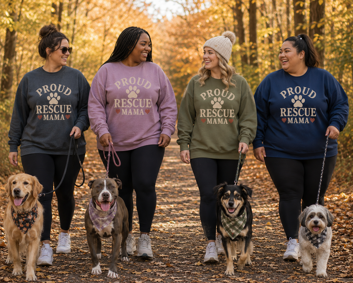 Proud Rescue Mama Sweatshirt, Rescue Dog Mom Crewneck, Shelter Dog Mom Gift, Vintage Dog Lover Sweatshirt, Adopt Don't Shop Gift