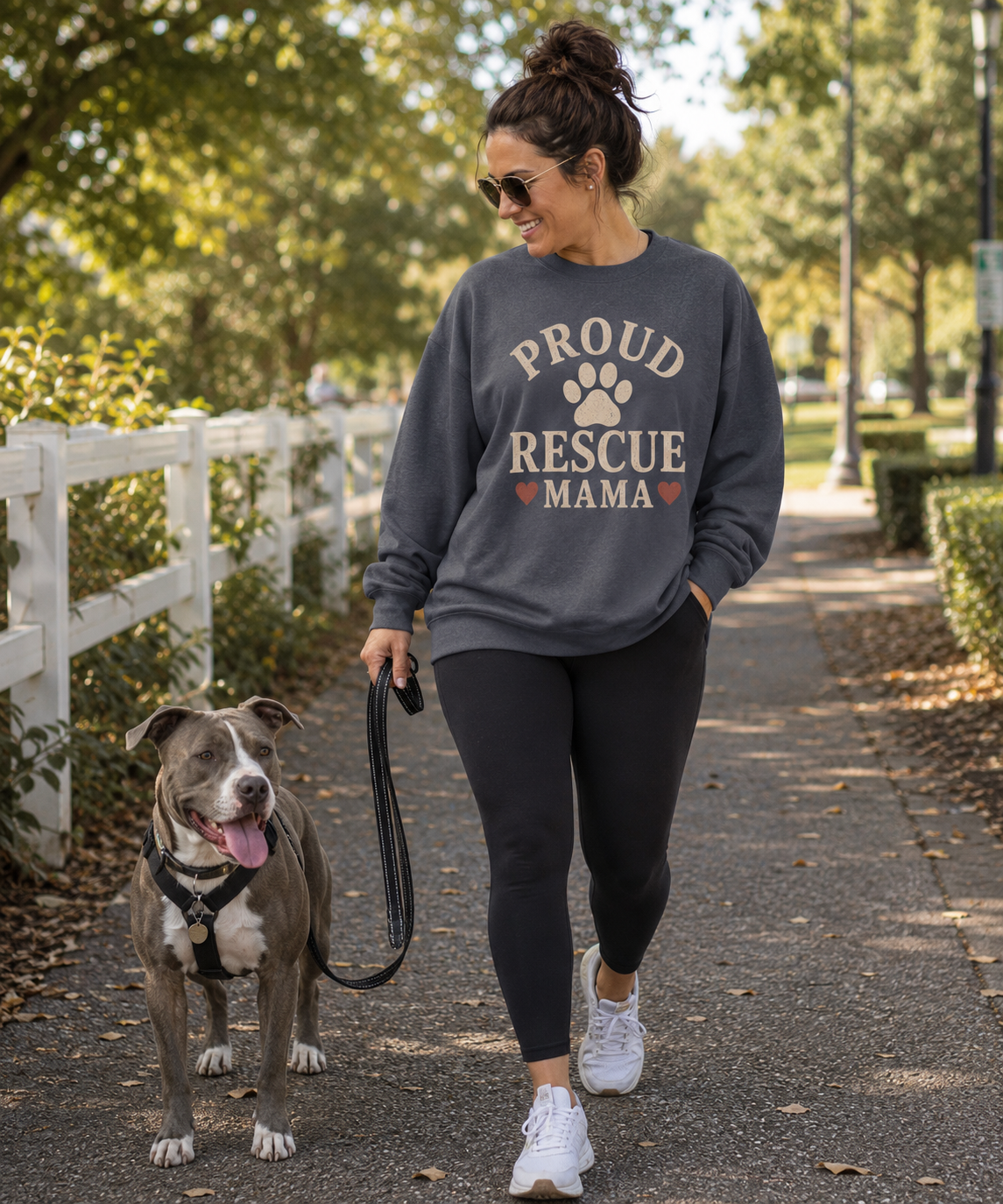 Proud Rescue Mama Sweatshirt, Rescue Dog Mom Crewneck, Shelter Dog Mom Gift, Vintage Dog Lover Sweatshirt, Adopt Don't Shop Gift