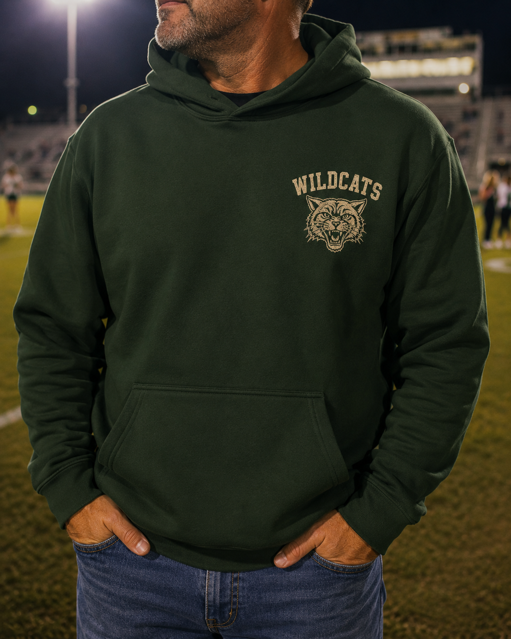 Personalized Sports Mom Hoodie, Sports Dad Sweatshirt, Custom Team Mascot Hoodie, Favorite Athlete Hoodie, Game Day Gift