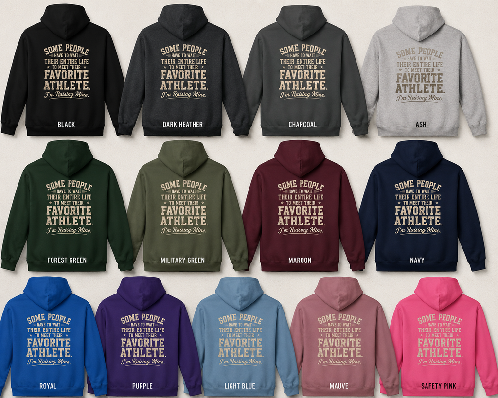 Personalized Sports Mom Hoodie, Sports Dad Sweatshirt, Custom Team Mascot Hoodie, Favorite Athlete Hoodie, Game Day Gift