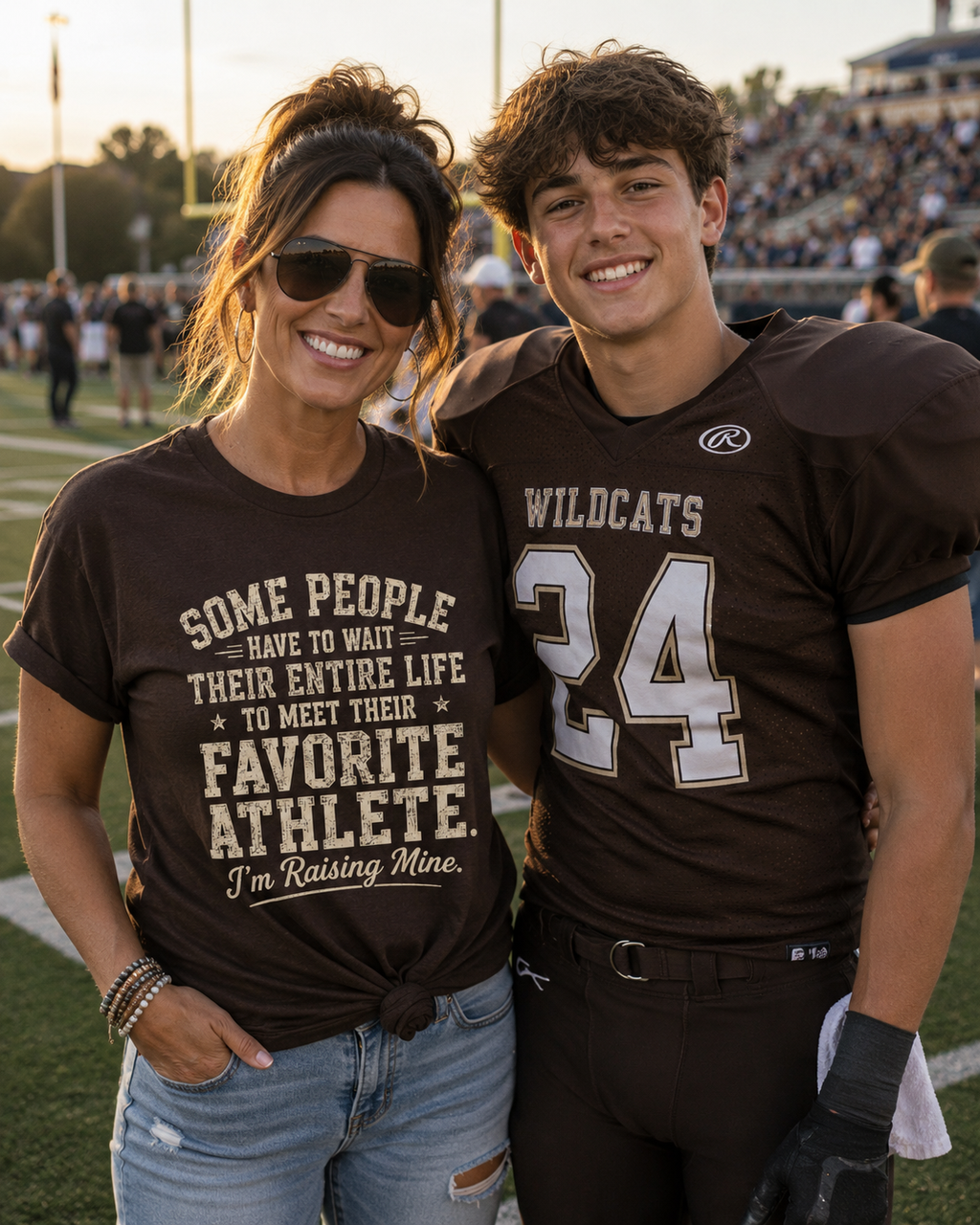 Sports Parent Shirt, I'm Raising My Favorite Athlete Tee, Football Mom Shirt, Baseball Dad Gift, Soccer Parent, Volleyball Mom