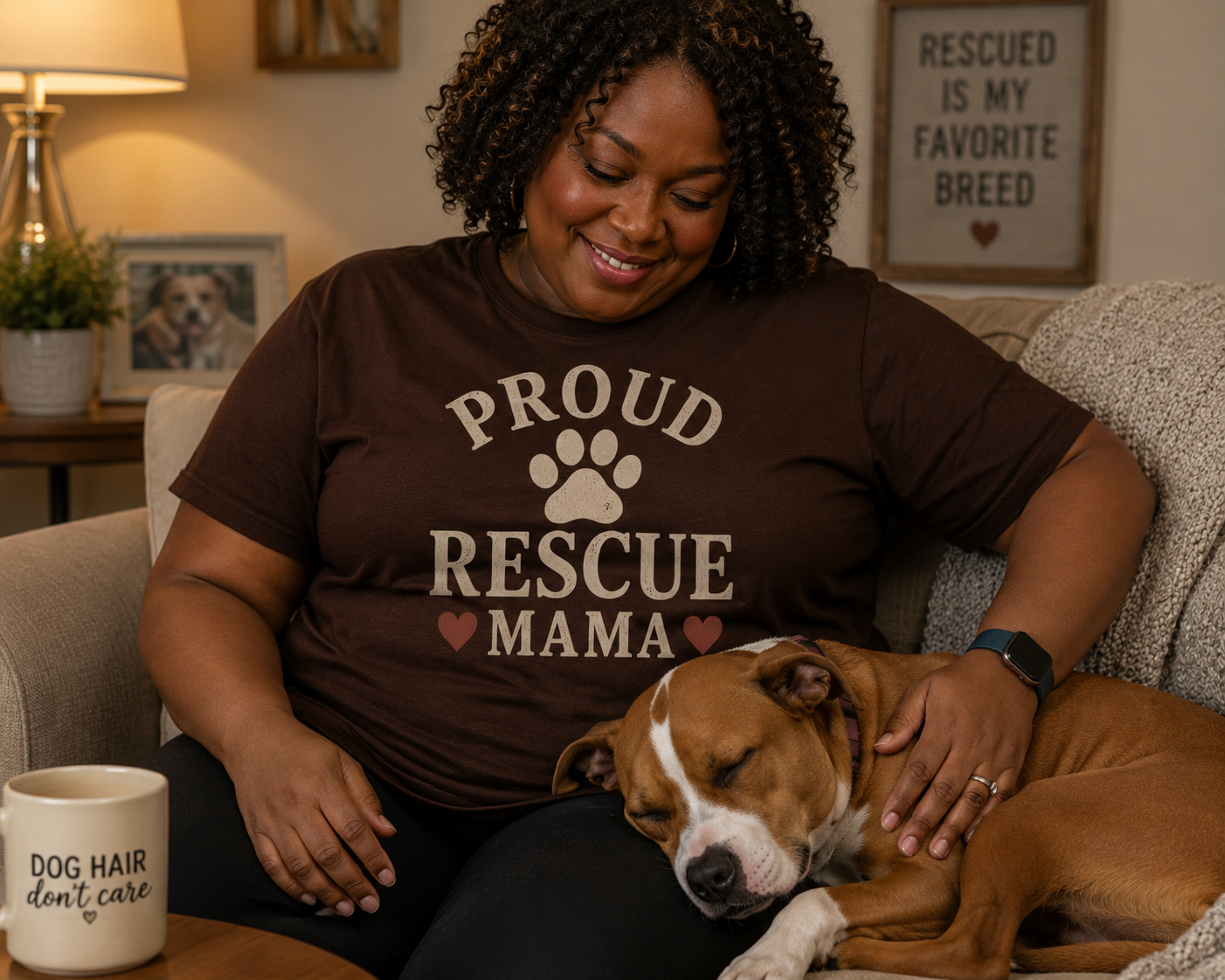 Rescue Dog Mom Shirt, Proud Rescue Mama Tee, Adopt Don't Shop Shirt, Dog Lover Gift, Animal Rescue T-Shirt, Pet Adoption Gift