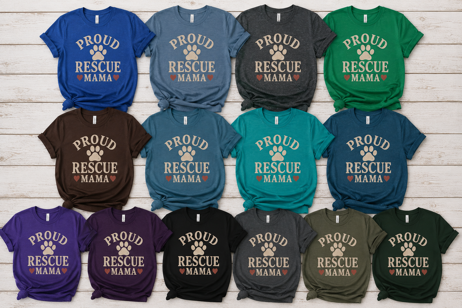 Rescue Dog Mom Shirt, Proud Rescue Mama Tee, Adopt Don't Shop Shirt, Dog Lover Gift, Animal Rescue T-Shirt, Pet Adoption Gift