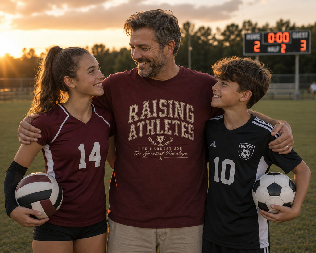Raising Athletes Shirt, Sports Mom Shirt, Sports Dad Shirt, Grandparent Shirt, Sports Parent Tee, Gift for Mom, Gift For Dad