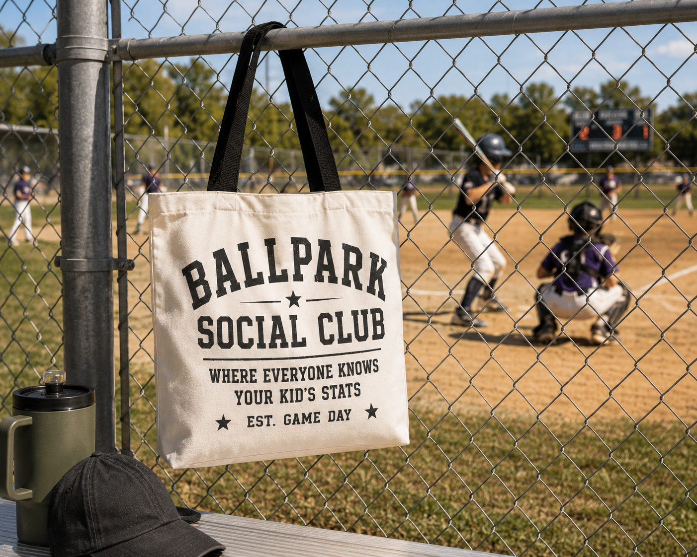 Sports Mom Tote Bag | Allover Print Mom Tote, Athletic Team Carrier