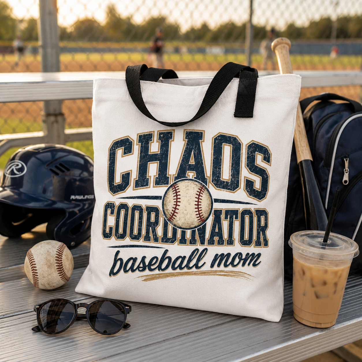 Baseball Mom Tote Bag | All Over Print Sports Mom Tote