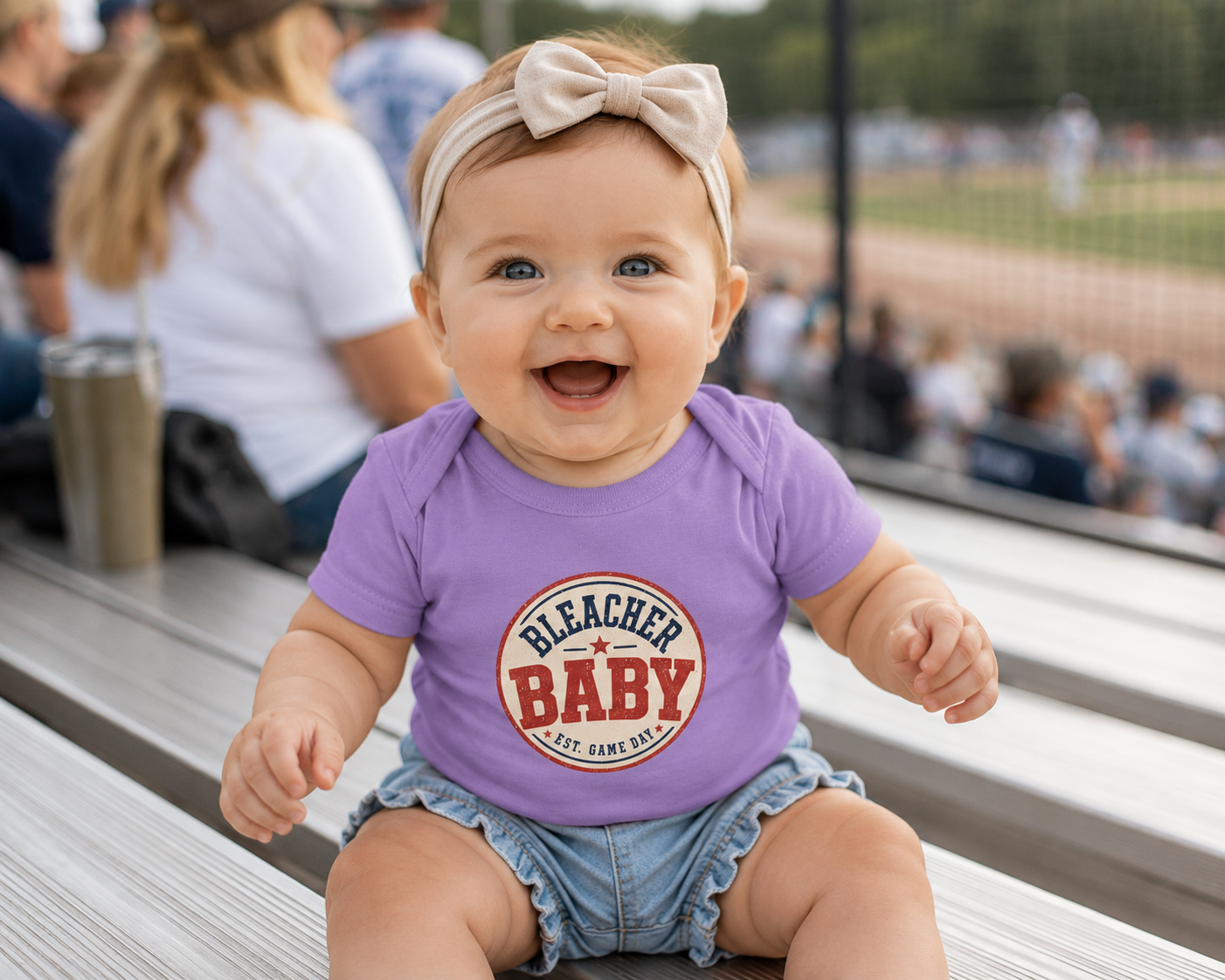 Bleacher Baby Infant Bodysuit | 'Bleacher Baby' Text Onesie