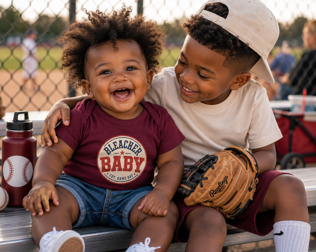 Bleacher Baby Infant Bodysuit | 'Bleacher Baby' Text Onesie