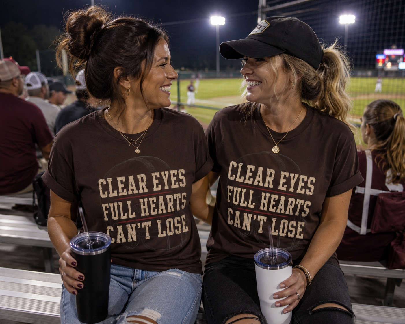 Clear Eyes Full Hearts Can't Lose T-Shirt | Sports Quote Tee