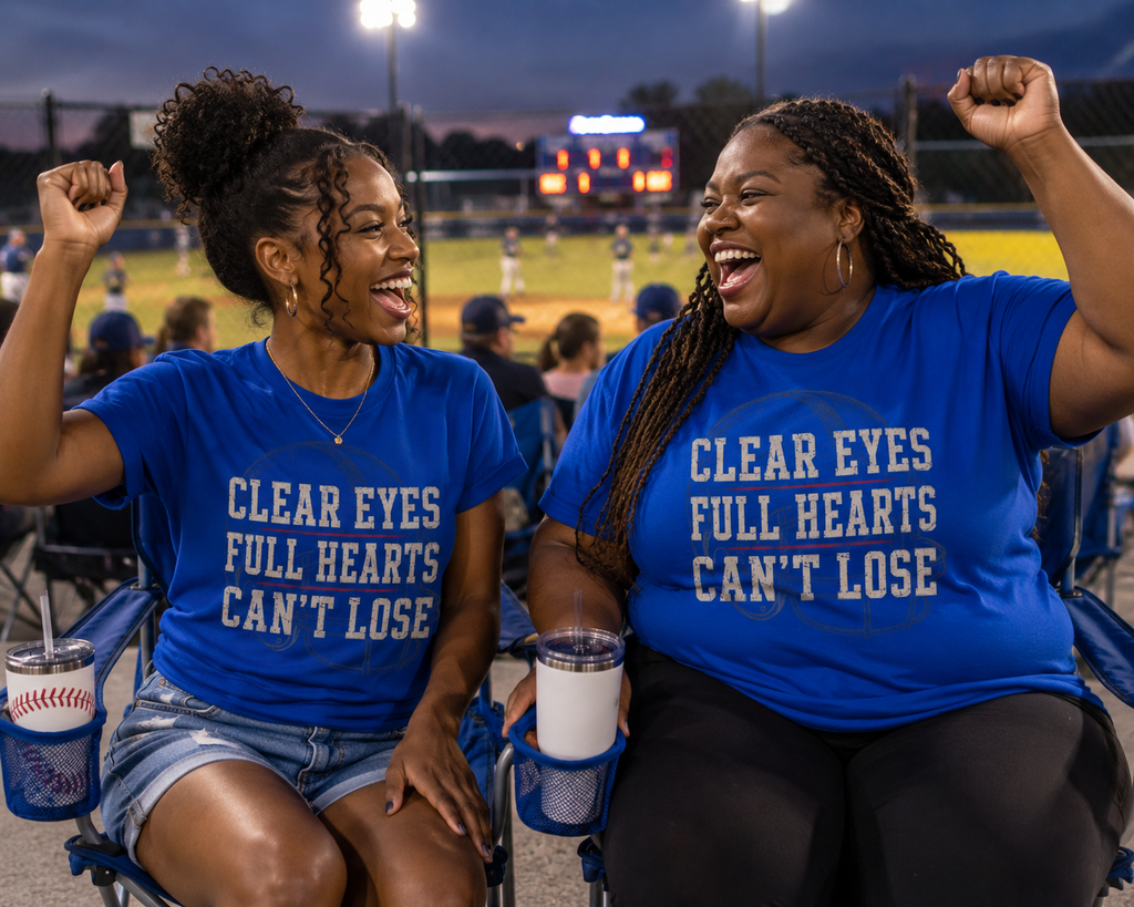 Clear Eyes Full Hearts Can't Lose T-Shirt | Sports Quote Tee