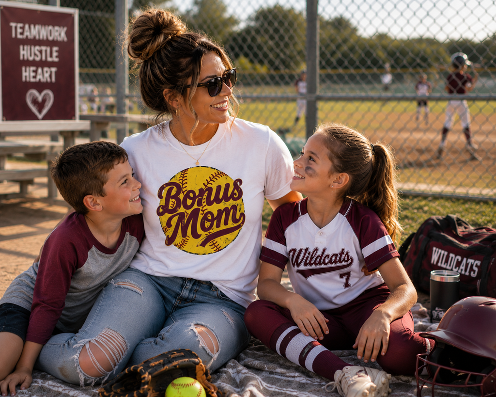 Bonus Mom Softball Shirt