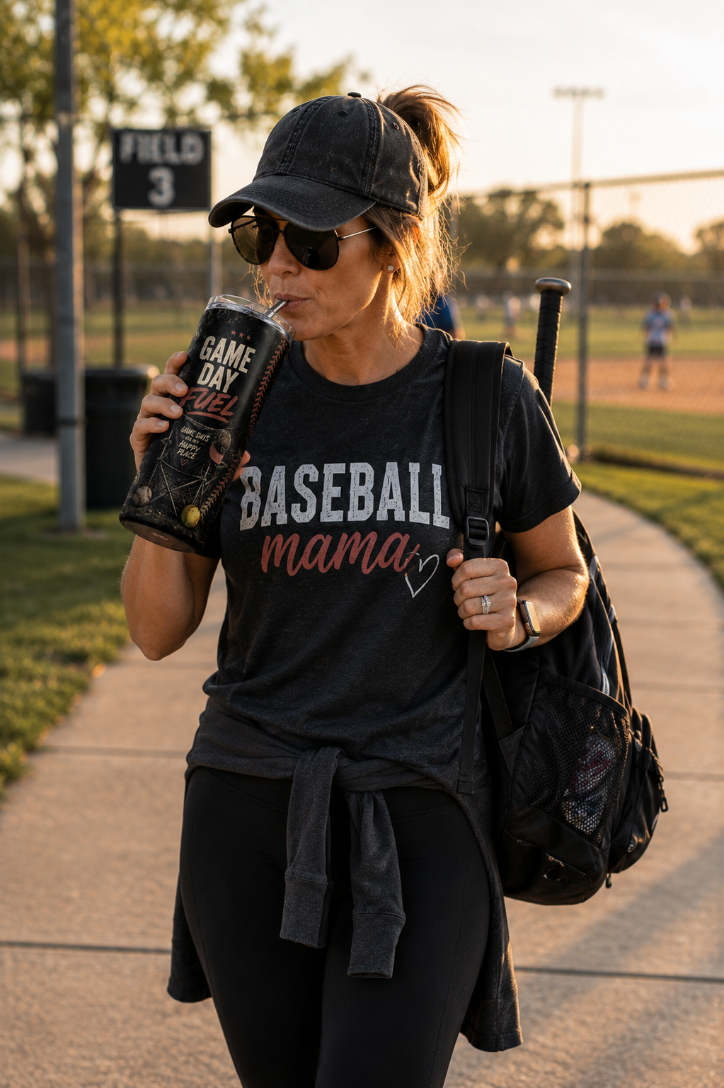Game Day Fuel Tumbler | Stainless Steel 20oz | Sports Mom Tumbler