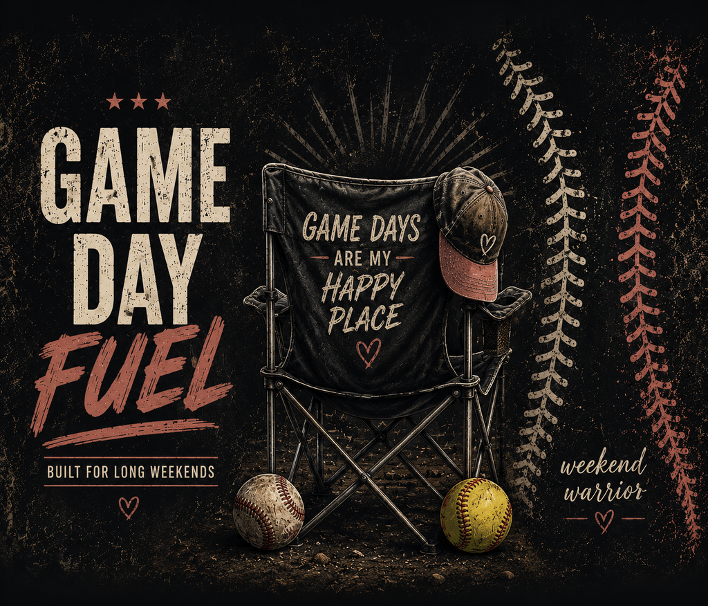 Game Day Fuel Tumbler | Stainless Steel 20oz | Sports Mom Tumbler