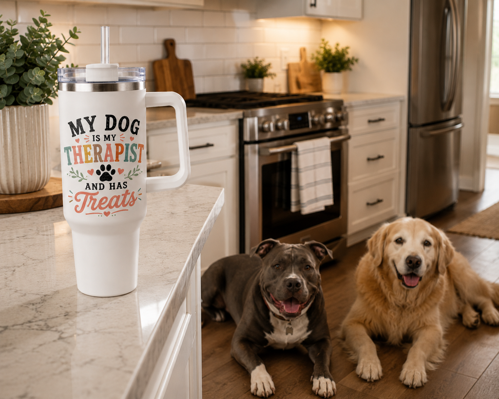 Funny Dog Mom 40oz Tumbler | Vacuum Thermal Tumbler