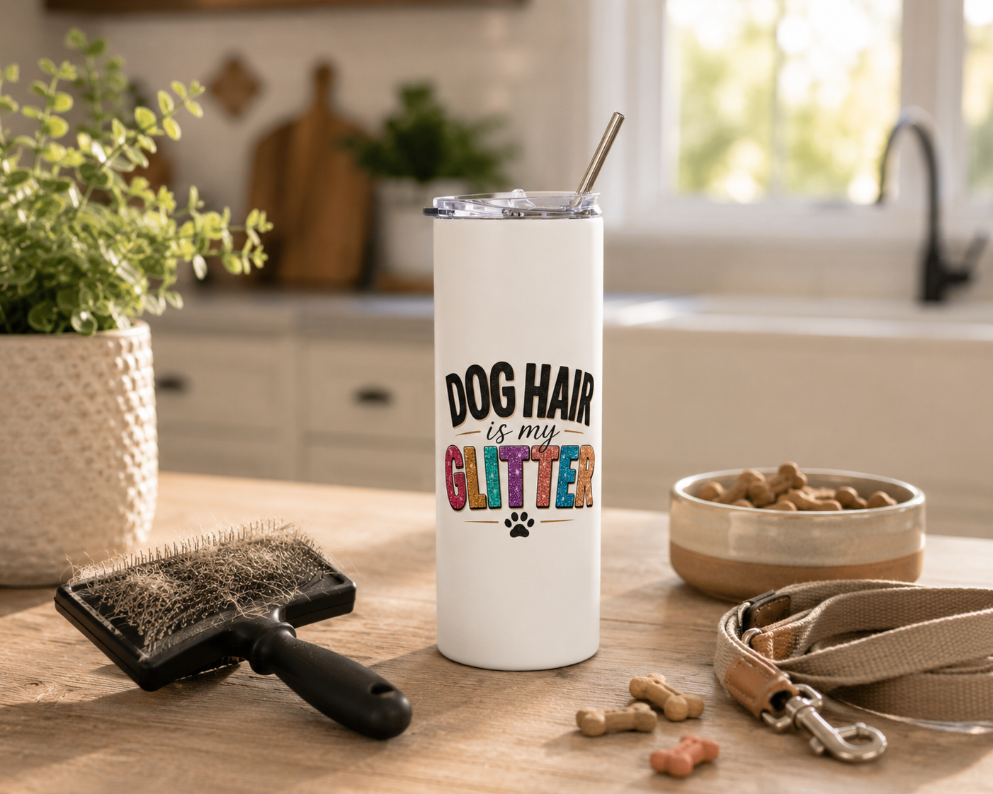 Funny Dog Mom 20oz Stainless Steel Tumbler | Dog Mom Travel Mug