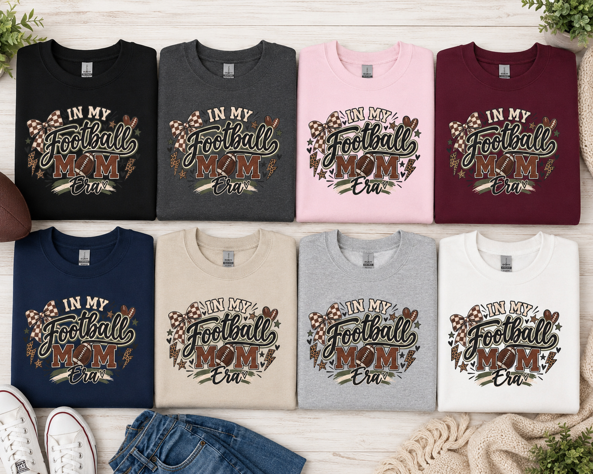 Football Mom Sweatshirt, In My Football Mom Era Sweatshirt, Game Day Crewneck, Football Season Sweatshirt, Mom Game Day Gift
