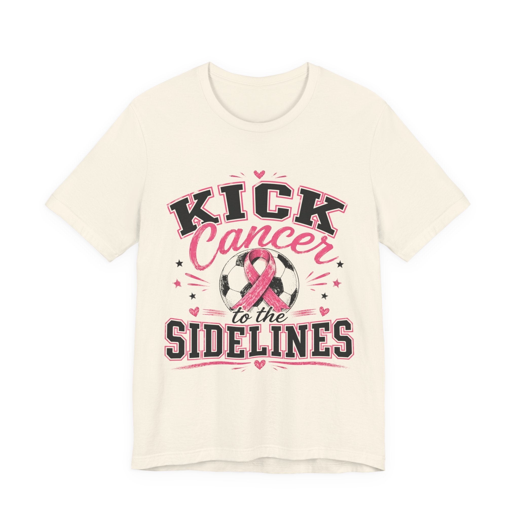 Kick Cancer to the Sidelines Soccer Shirt | Breast Cancer Awareness Tee | Pink Out Soccer Game Shirt | October Awareness Gift