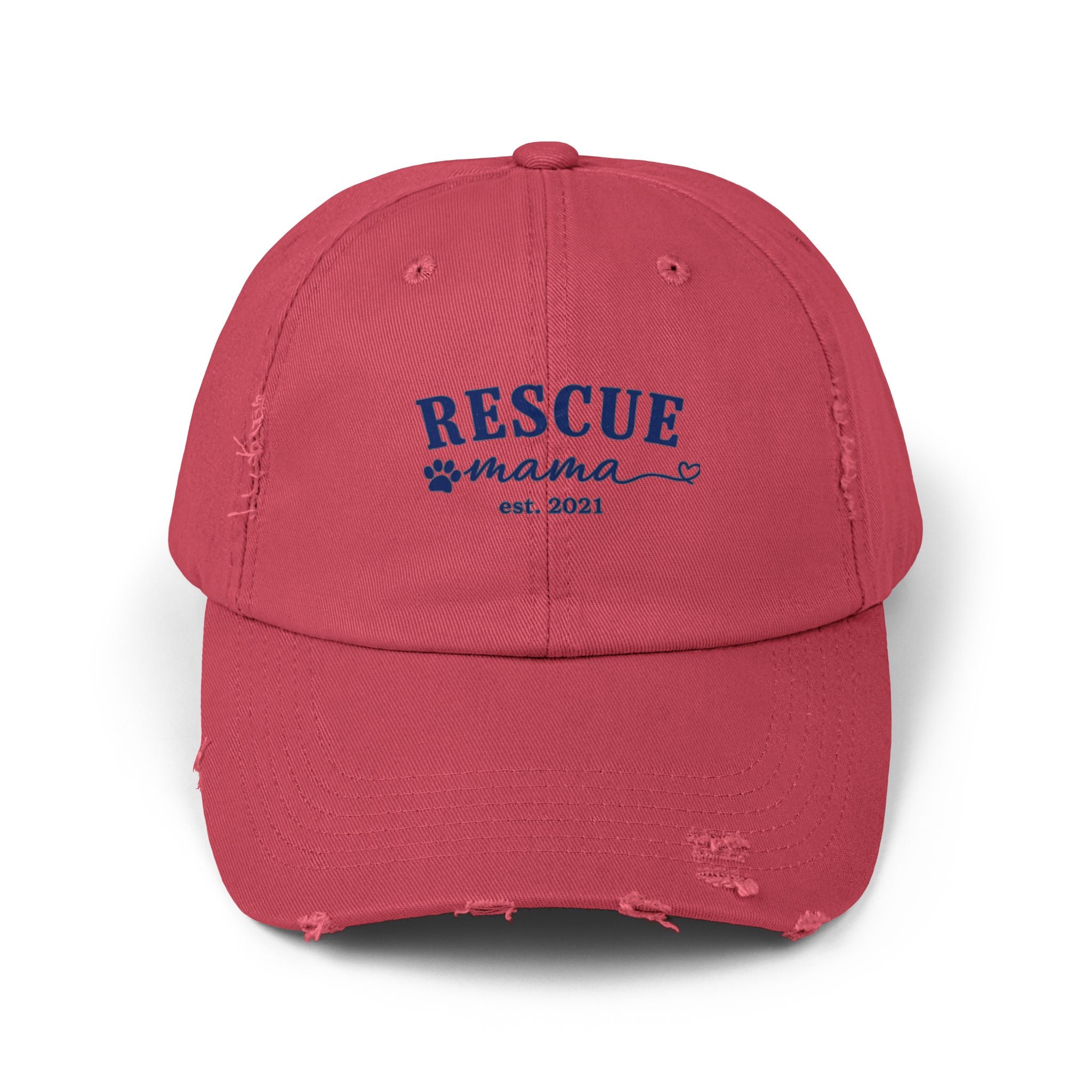Rescue Mama Distressed Hat