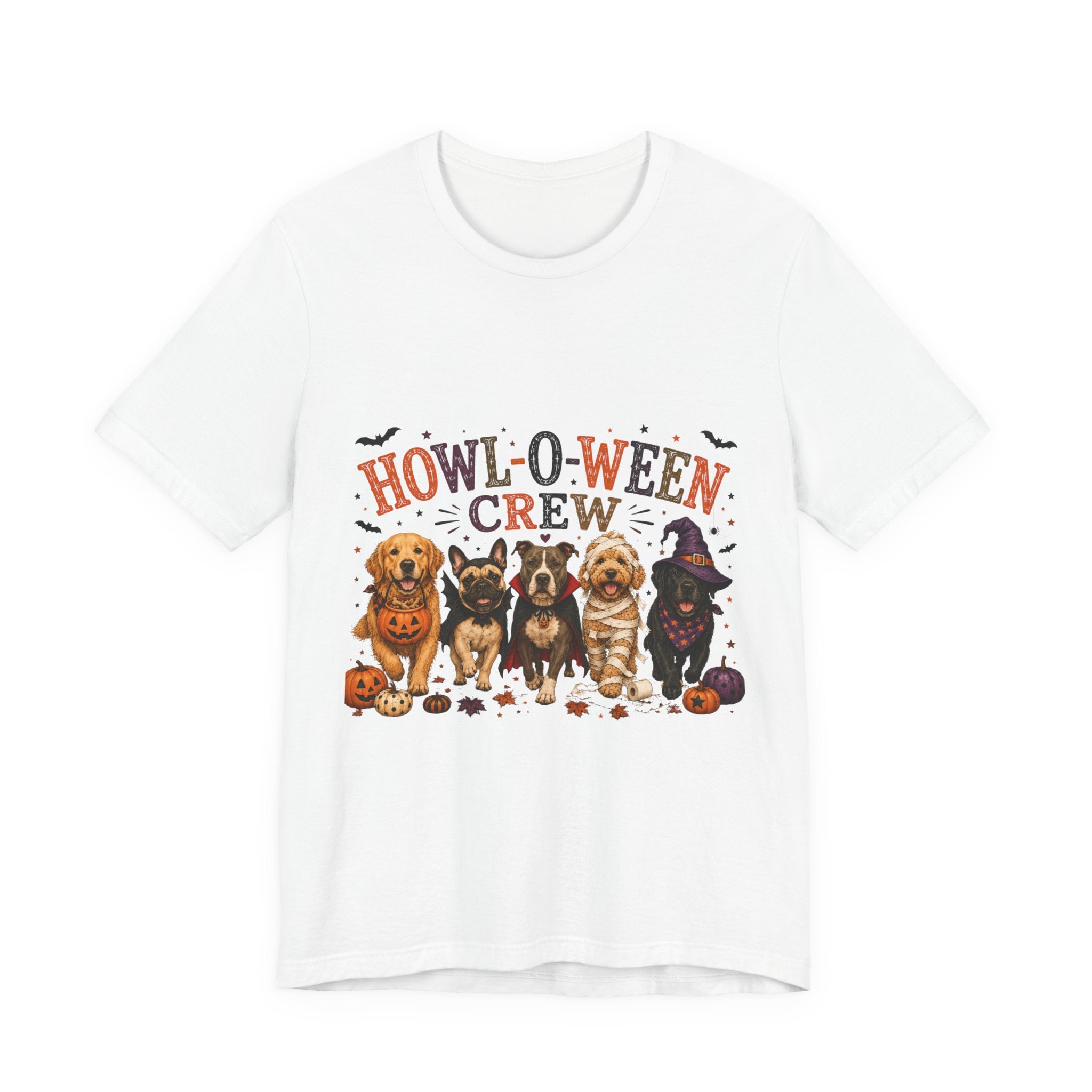 Howl-O-Ween Crew Shirt, Halloween Dog Mom Shirt, Cute Dog Halloween Tee, Spooky Dog Lover Gift, Fall Dog Shirt, Pumpkin Dog Costume Tee