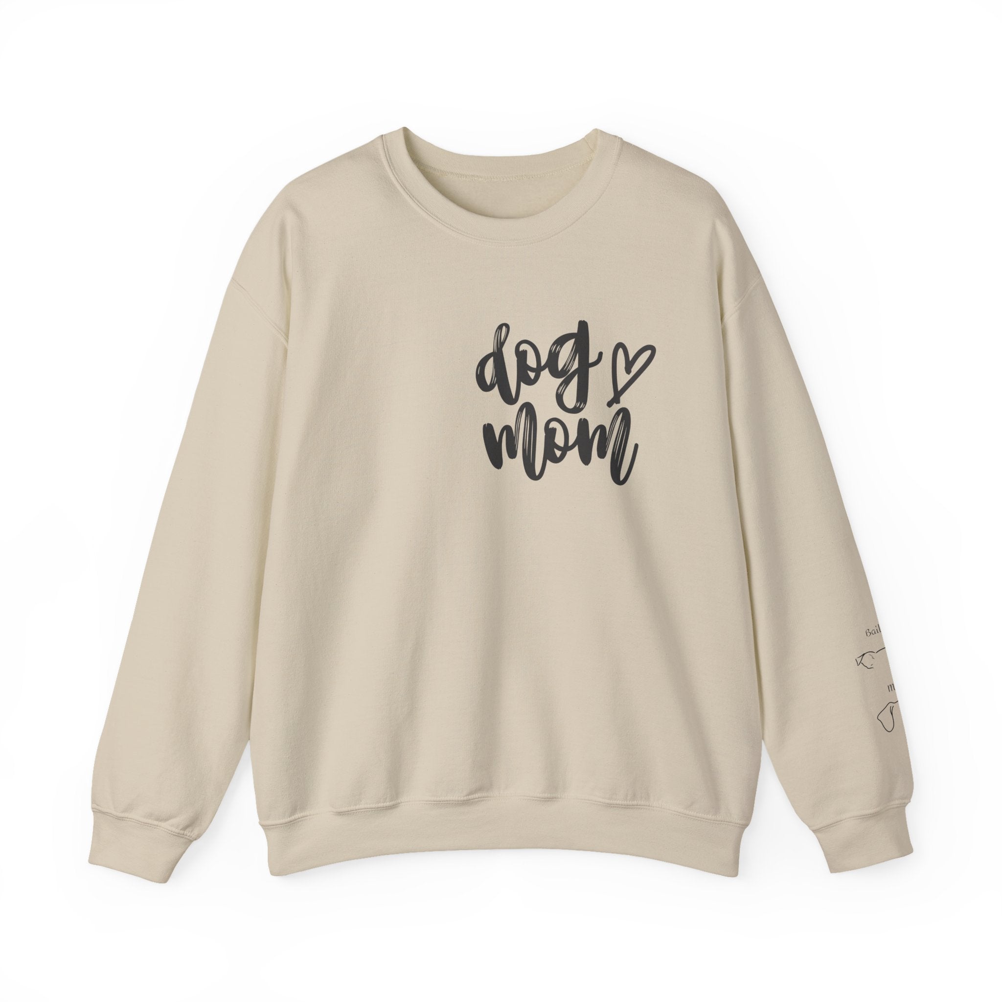 Dog Mom Crewneck Sweatshirt, Personalized Dog Mom Sweatshirt, Custom Dog Mom Sweatshirt, Dog Mom Sweatshirt